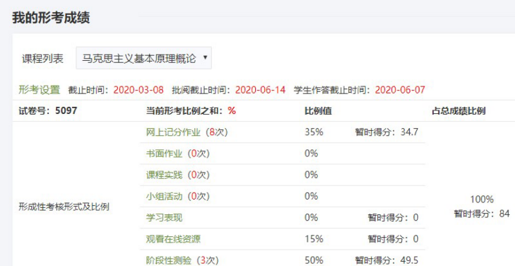 上海开放大学代做成绩展示