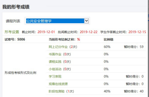 上海开放大学代做成绩展示